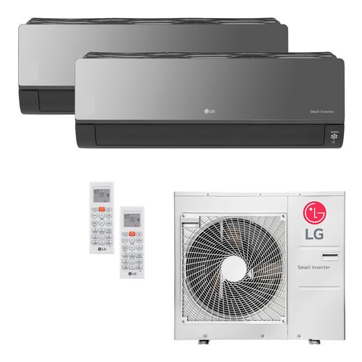 Ar Condicionado Multi-Split LG ArtCool Inverter 30.000 BTU/h (1x 8.500 e 1x 22.500) Quente/Frio 220V | STR