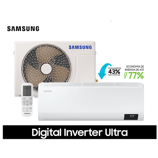 Ar Condicionado Split Hi-Wall Samsung Digital Inverter Ultra 9.000 BTU/h Quente/Frio 220v | AR09TSHZDWKNAZ  | STR AR