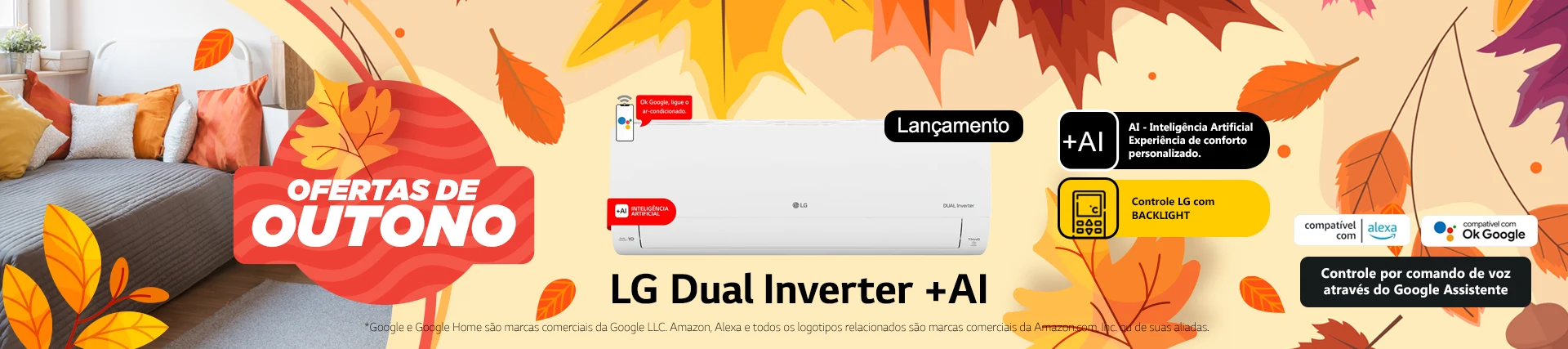 Banner Desktop LG DUAL Voice AI Outono