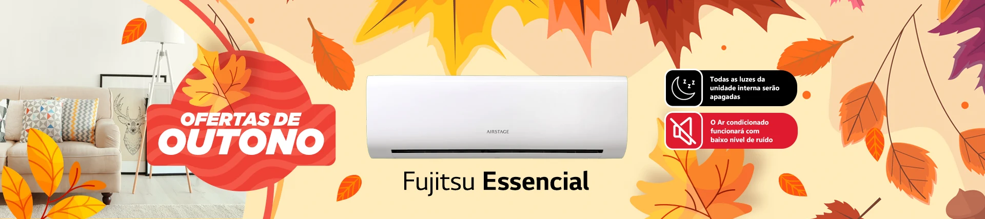 Banner Desktop Fujitsu Airstage Essencial Outono