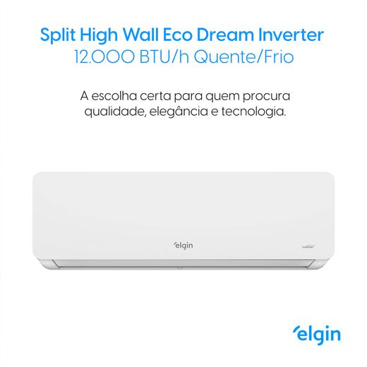 split-hw-elgin-eco-dream-inverter-r32-12k-quente-frio