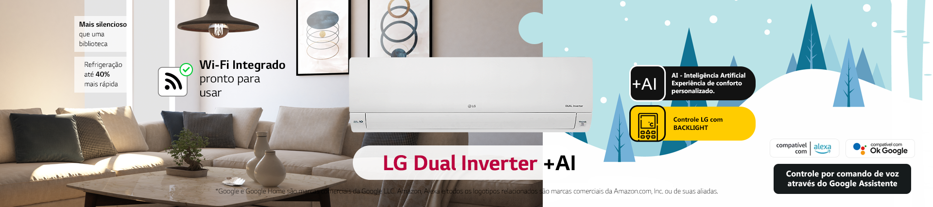 Banner Desktop LG DUAL Voice AI Inverno