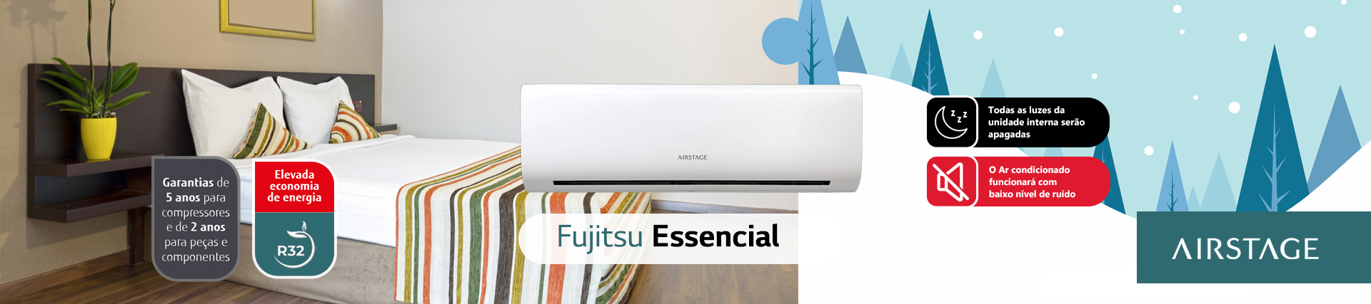 Banner Desktop Fujitsu Airstage Essencial Inverno